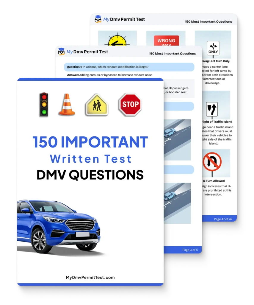 DMV driving test cheat sheet
